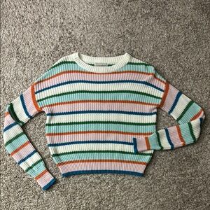 Urban Outfitters stripped colorful sweater size xs